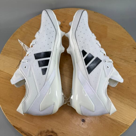 Adidas SM Adizero Electric Mens Size 10.5 Football Cleats White Black IH5030 NEW main image 9